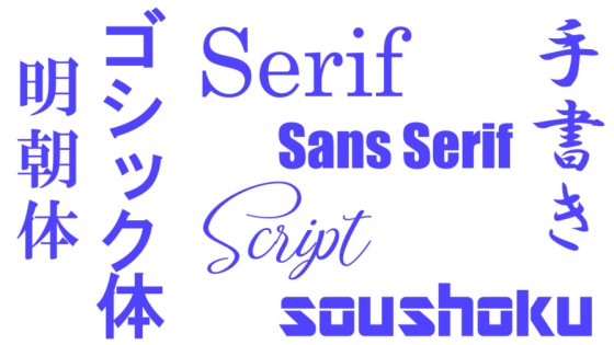 オリジナルTシャツのデザインを作成する上で押さえておきたいフォントの基礎知識・その１