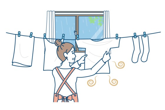 生乾き臭を防ぐ！梅雨シーズンの洗濯と部屋干しテク