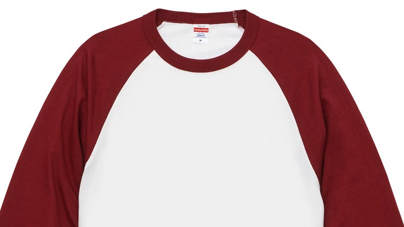 ラグランスリーブ見本画像