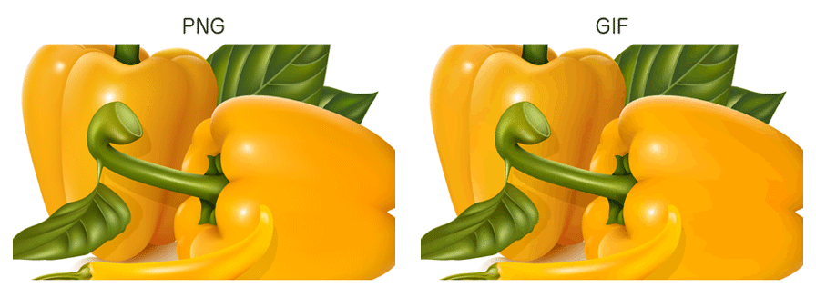 PNGとGIFの比較